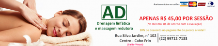 AD - DRENAGEM LINFÁTICA E MASSAGEM REDUTORA 